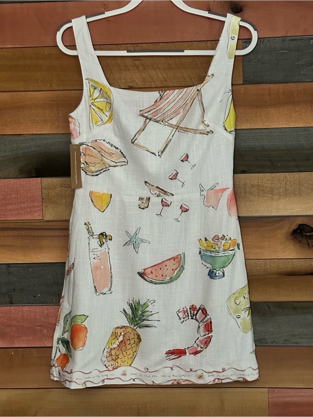 Few Moda Annika Dress Linen Lined New